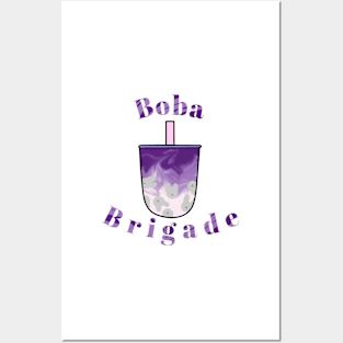 Boba Brigade Rabbit Taro Milk Tea Posters and Art